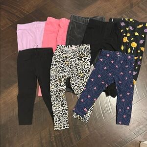 2T bundle of 8 Assorted Leggings